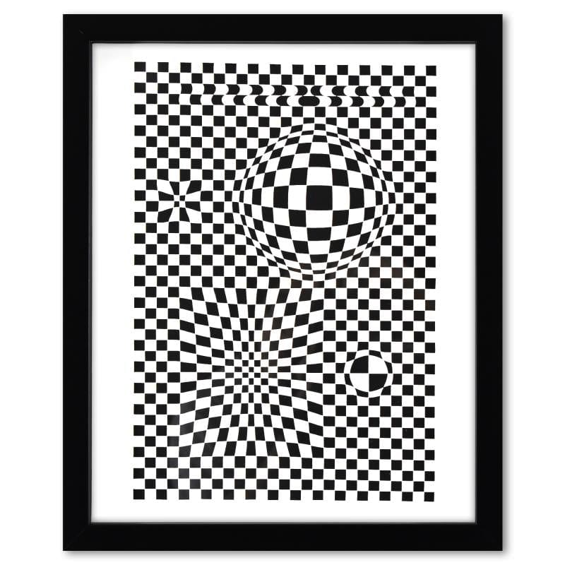 Vasarely; Vega de la serie Corpusculaires Gold & Silver Pawn Shop