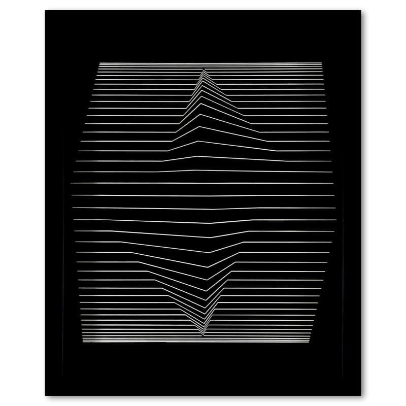 Vasarely; Ilile - II de la serie Ondulatoires Gold & Silver Pawn Shop