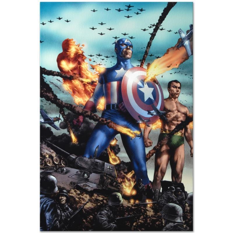 Marvel Art; Giant-Size Invaders #2 Art Gold & Silver Pawn Shop