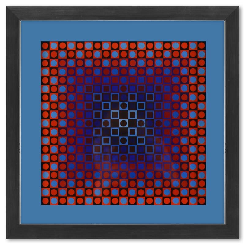 Vasarely; Alom (Blue/Red) de la serie Folklore Planetaire Gold & Silver Pawn Shop