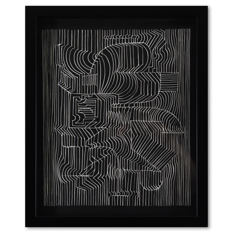 Vasarely; Gordium de la serie Ondulatoires Gold & Silver Pawn Shop