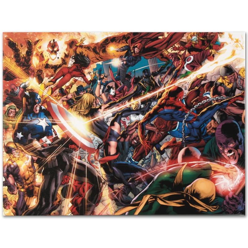 Marvel Art; New Avengers #50 Art Gold & Silver Pawn Shop