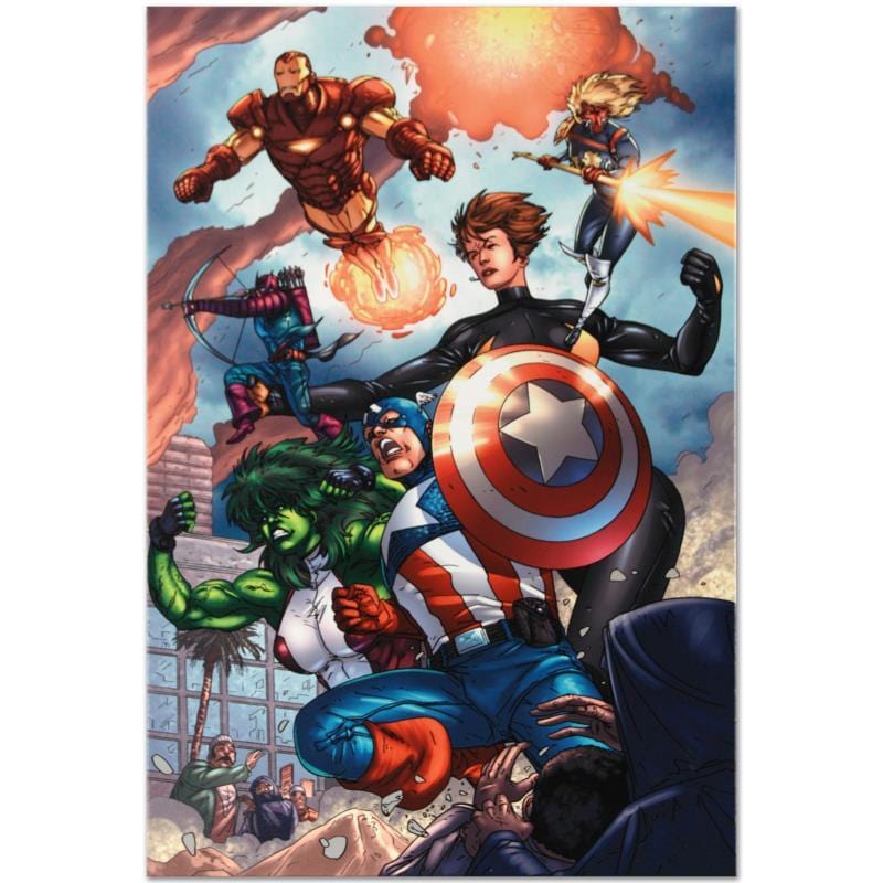 Marvel Art; Avengers #84 Art Gold & Silver Pawn Shop