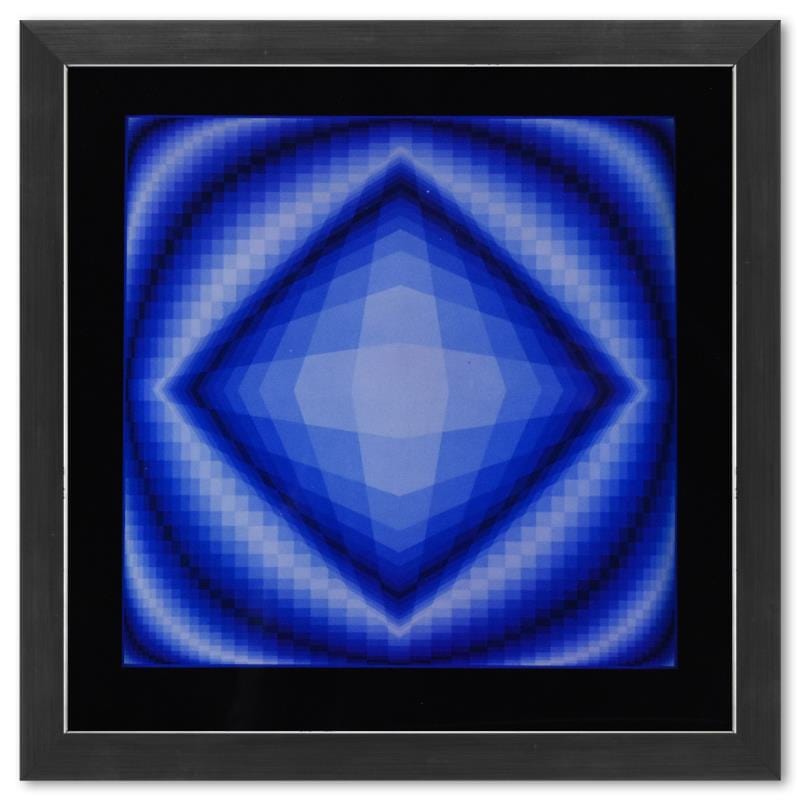 Vasarely; Boreal de la série Structures Universelles De L'Octogone Gold & Silver Pawn Shop