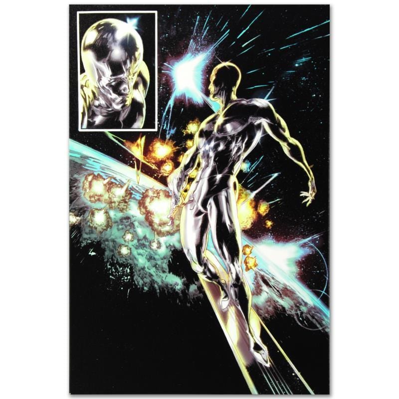 Marvel Art; Silver Surfer: In Thy Name #4 Art Gold & Silver Pawn Shop