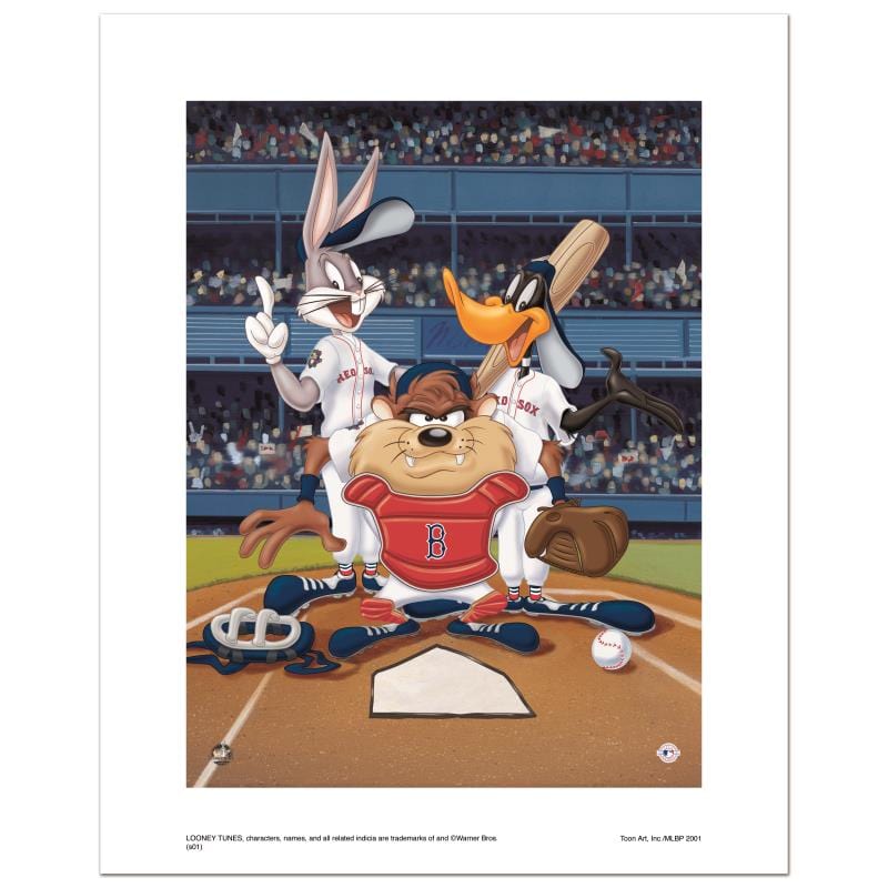 Looney Tunes; At the Plate (Red Sox) Art Gold & Silver Pawn Shop