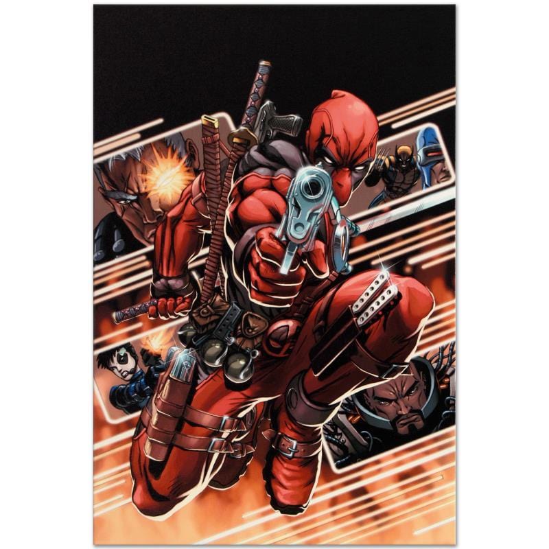Marvel Art; Cable & Deadpool #9 Art Gold & Silver Pawn Shop