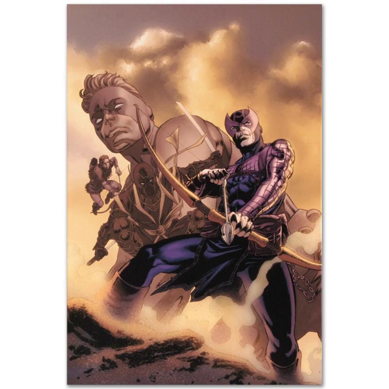 Marvel Art; Hawkeye: Blindside #4 Art Gold & Silver Pawn Shop