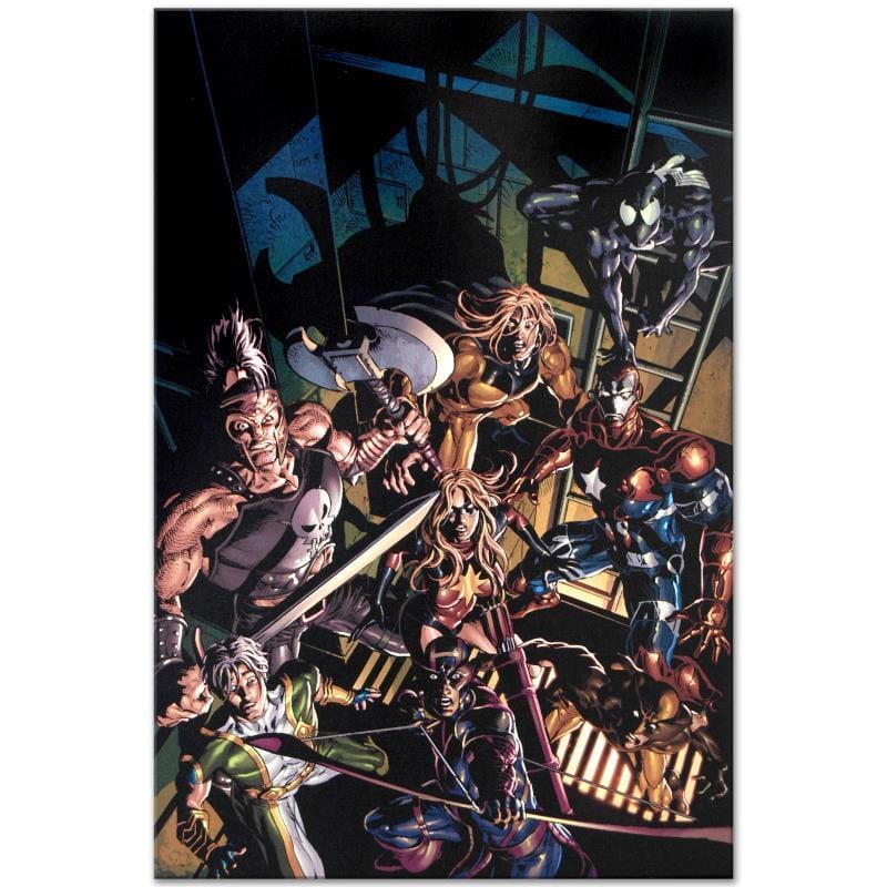 Marvel Art; Dark Avengers #10 Art Gold & Silver Pawn Shop