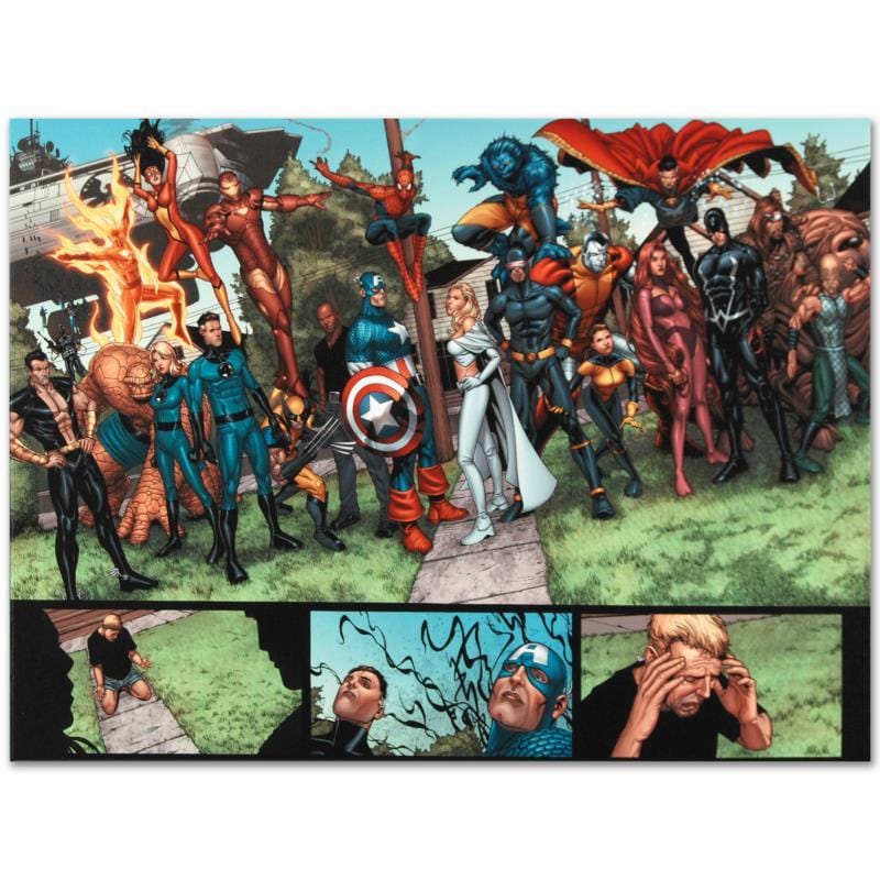Marvel Art; New Avengers #8 Art Gold & Silver Pawn Shop