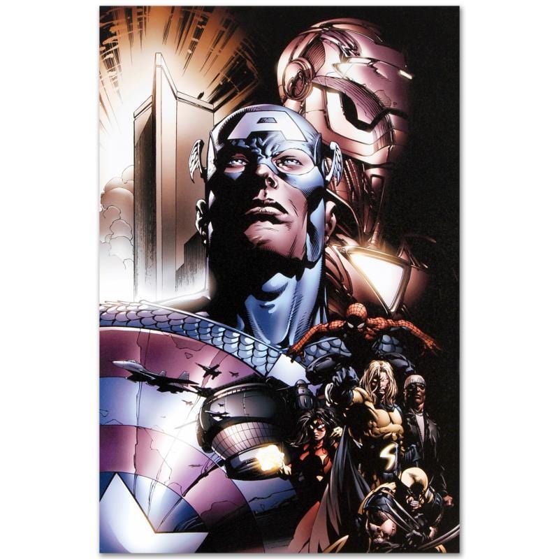 Marvel Art; New Avengers #6 Art Gold & Silver Pawn Shop