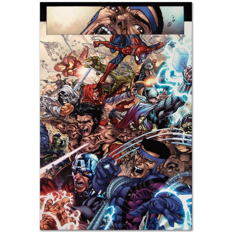Marvel Art; Avengers: The Initiative #19 Art Gold & Silver Pawn Shop