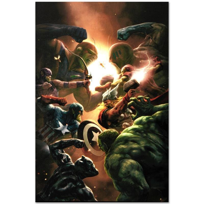 Marvel Art; New Avengers #43 Art Gold & Silver Pawn Shop