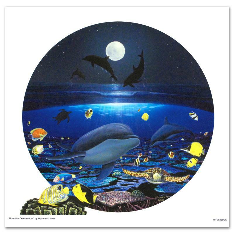Robert Wyland ; Moonlight Celebration Art G S Pawn