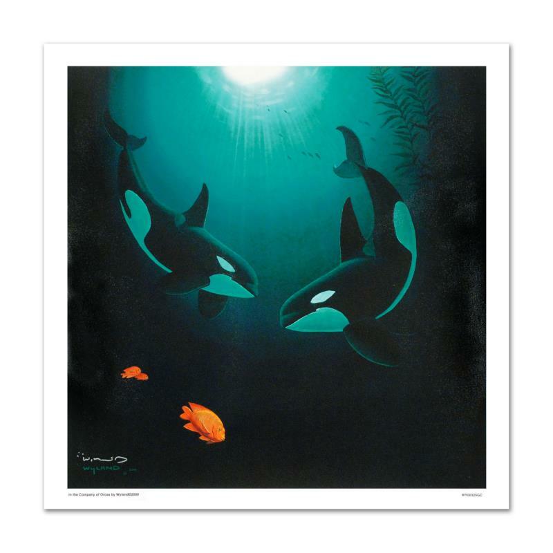 Robert Wyland; In the Company of Orcas Art G S Pawn