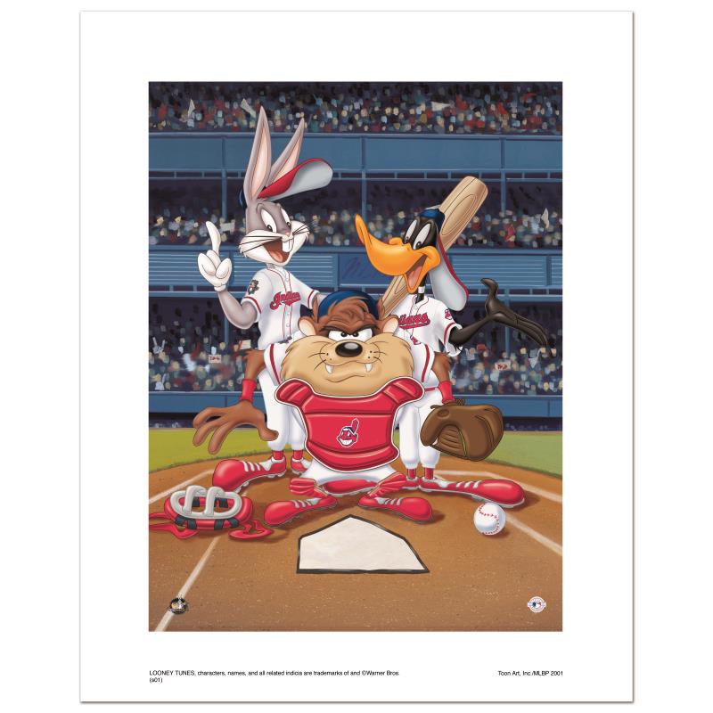Looney Tunes; At the Plate (Indians) Art Gold & Silver Pawn Shop