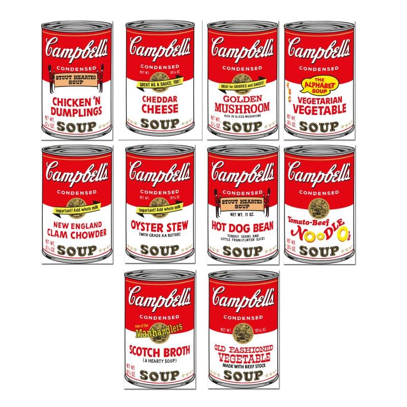 Andy Warhol: Campbell's Soup Can Series 2, 10 Print Portfolio