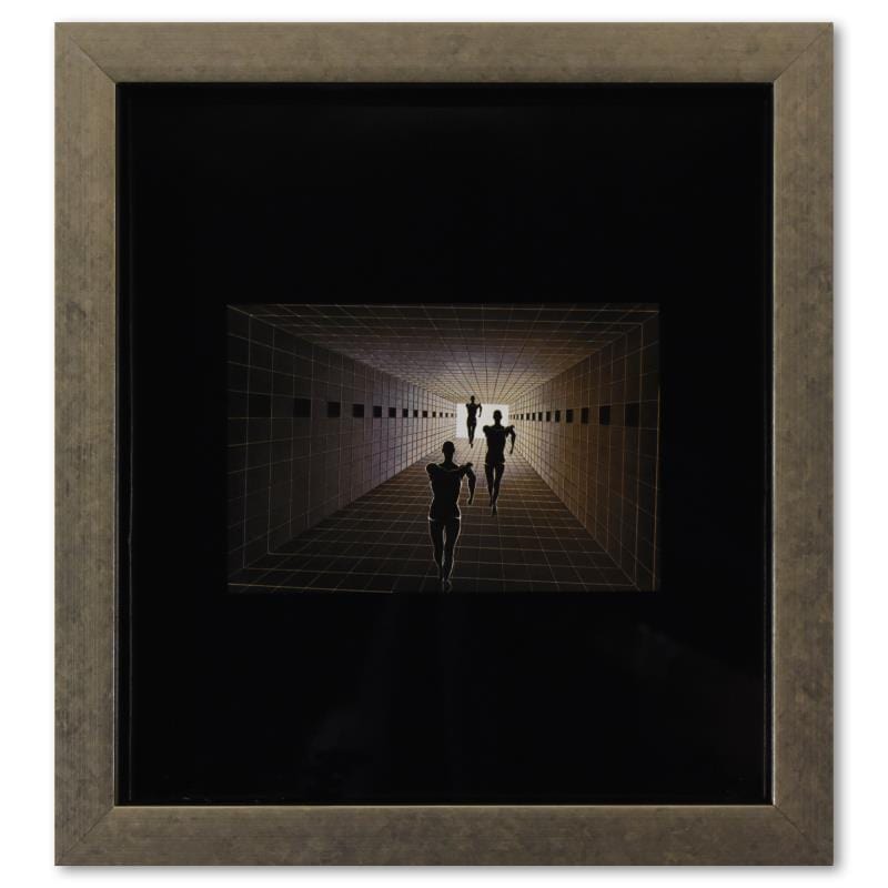 Vasarely; Etude De Perspective de la serie Graphismes 1 Gold & Silver Pawn Shop