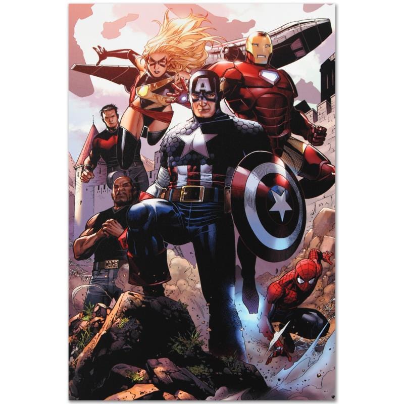 Marvel Art; Avengers: The Children's Crusade #4 Art Gold & Silver Pawn Shop