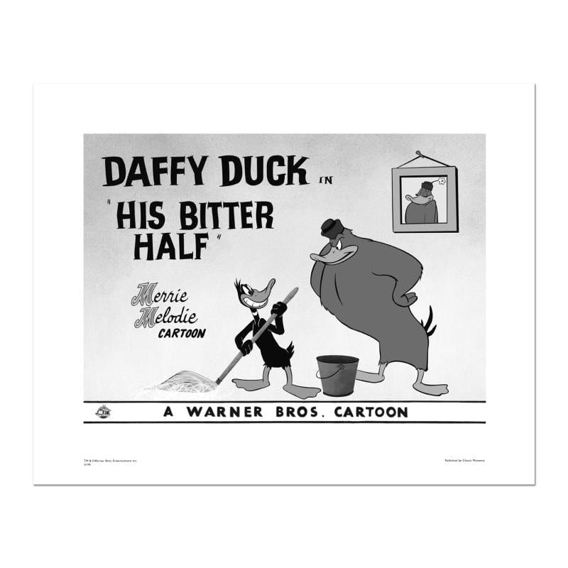 Looney Tunes; His Bitter Half - Daffy Duck Art Gold & Silver Pawn Shop