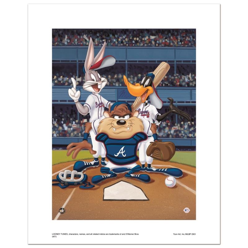 Looney Tunes; At the Plate (Braves) Art Gold & Silver Pawn Shop