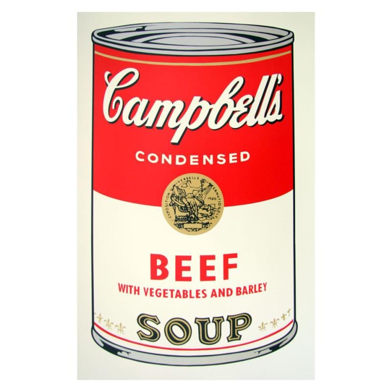 Andy Warhol; Soup Can 11.49 (Beef w/Vegetables) Art Gold & Silver Pawn Shop