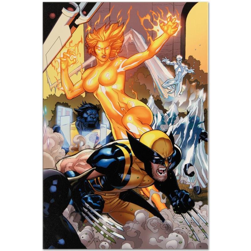 Marvel Art; Secret Invasion: X-Men #4 Art Gold & Silver Pawn Shop