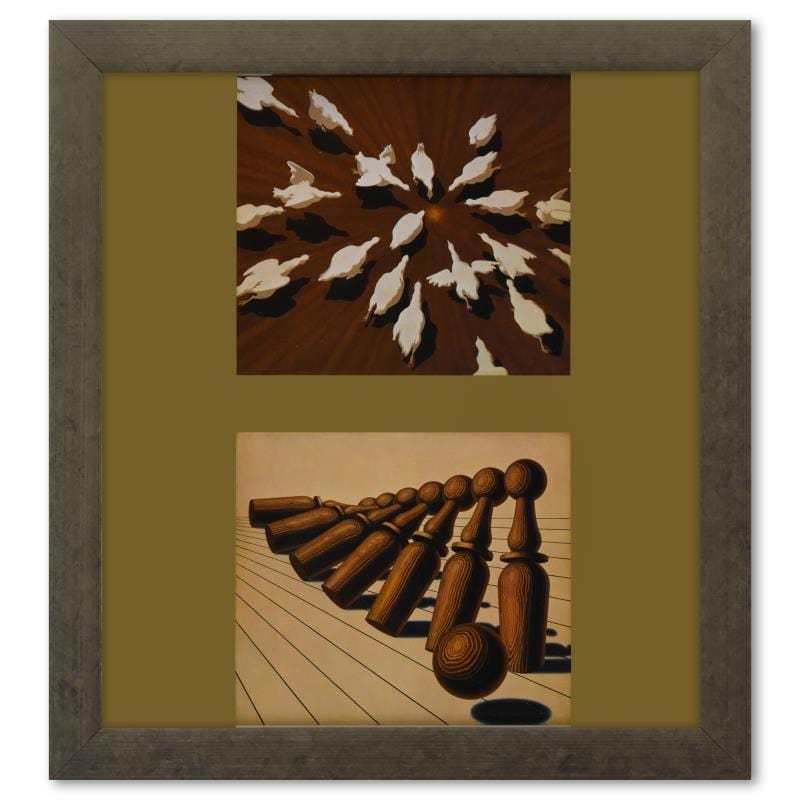 Vasarely; Etude De Mouvement (Basse - Cour, Quilles) de la serie Graphismes 1 Gold & Silver Pawn Shop