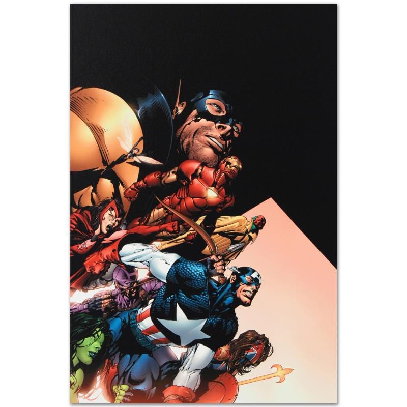 Marvel Art; Avengers #500 Art Gold & Silver Pawn Shop