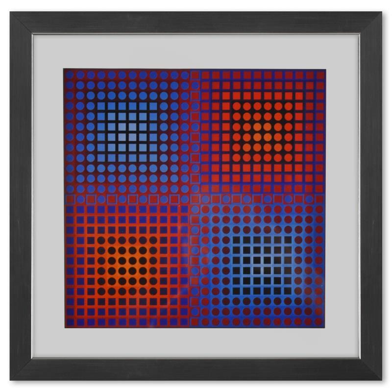 Vasarely; EG - 1 - 2 de la serie Folklore Planetaire Gold & Silver Pawn Shop
