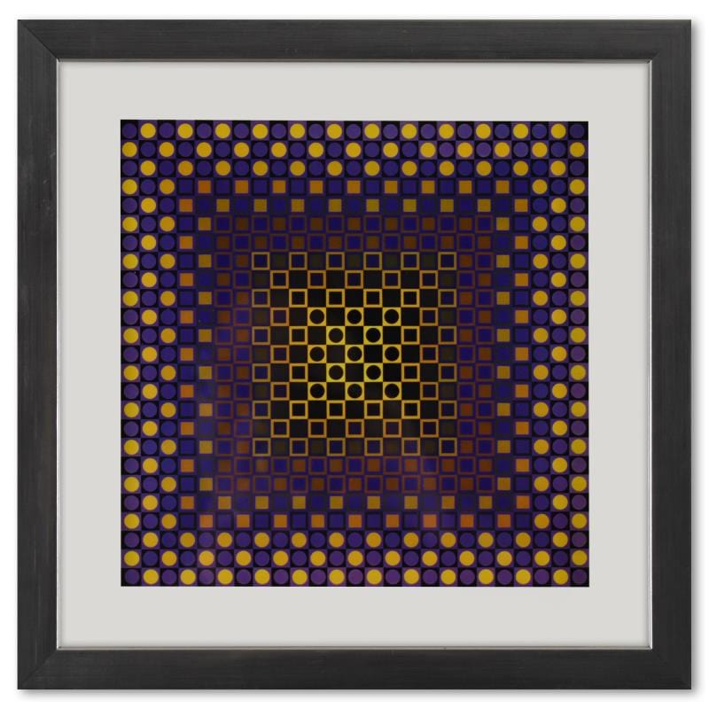 Vasarely; Alom (Purple/Yellow) de la serie Folklore Planetaire Gold & Silver Pawn Shop