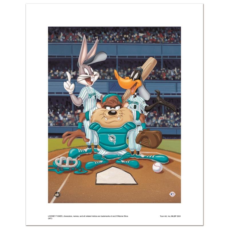 Looney Tunes; At the Plate (Marlins) Art Gold & Silver Pawn Shop