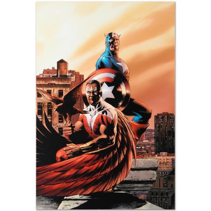 Marvel Art; Captain America & The Falcon #5 Art Gold & Silver Pawn Shop
