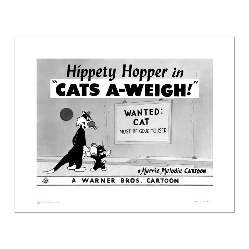 Looney Tunes; Cats-A-Weigh (Wanted Cat) Art Gold & Silver Pawn Shop