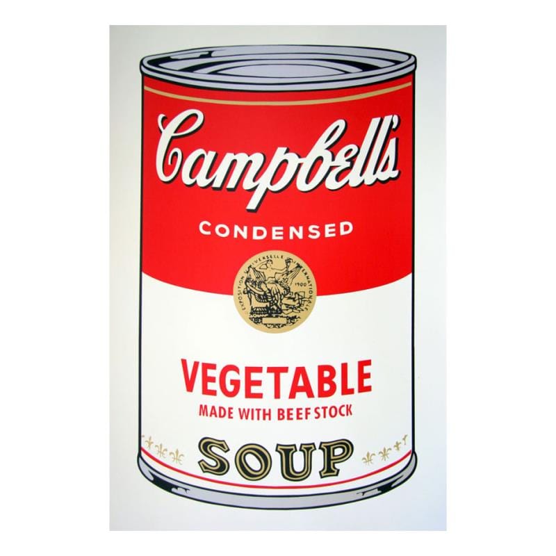 Andy Warhol; Soup can 11.48 (Vegetable w/ Beef Stock) Art Gold & Silver Pawn Shop