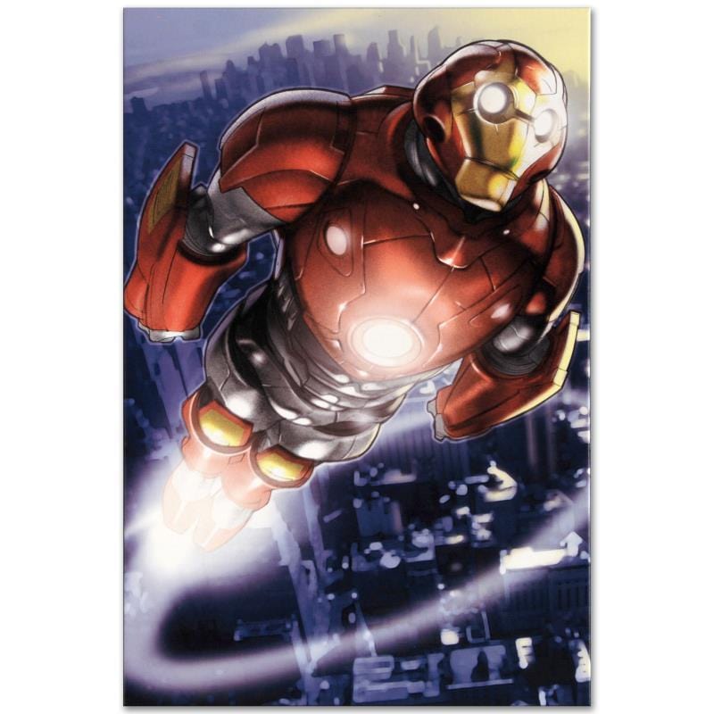 Marvel Art; Ultimate Iron Man II #3 Art Gold & Silver Pawn Shop
