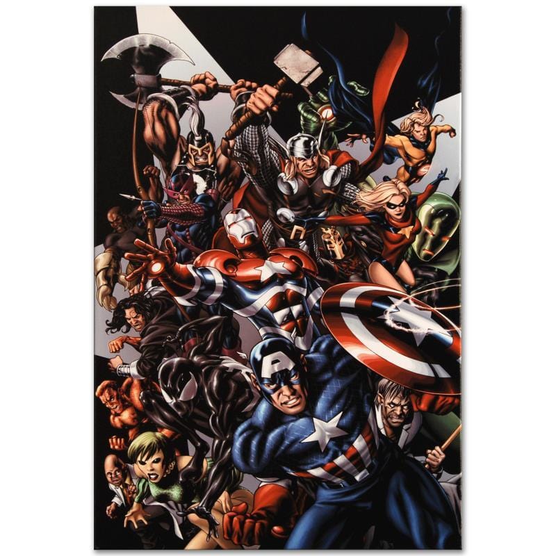 Marvel Art; Avengers Assemble #1 Art Gold & Silver Pawn Shop