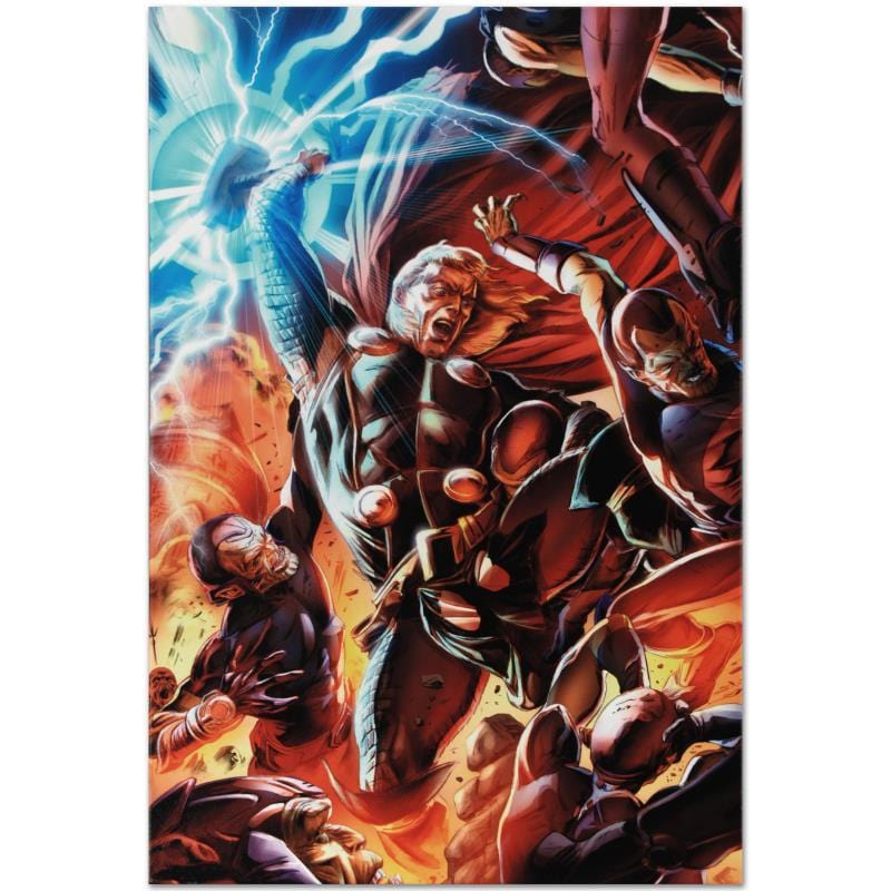 Marvel Art; Secret Invasion: Thor #2 Art Gold & Silver Pawn Shop