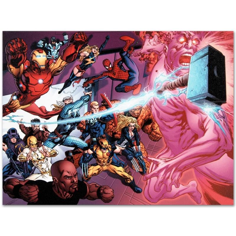Marvel Art; Avengers Academy #11 Art Gold & Silver Pawn Shop