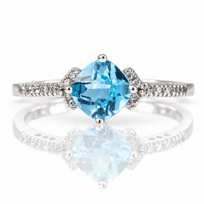 10K White Gold Blue Topaz Diamond Ring
Gold & Silver Pawn Shop
