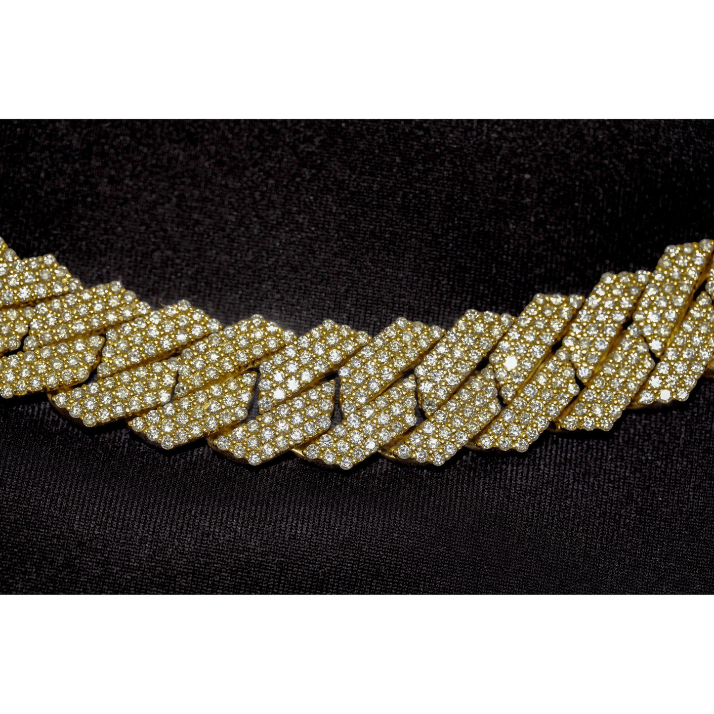 10K Yellow Gold Diamond Bracelet Links Glamour View