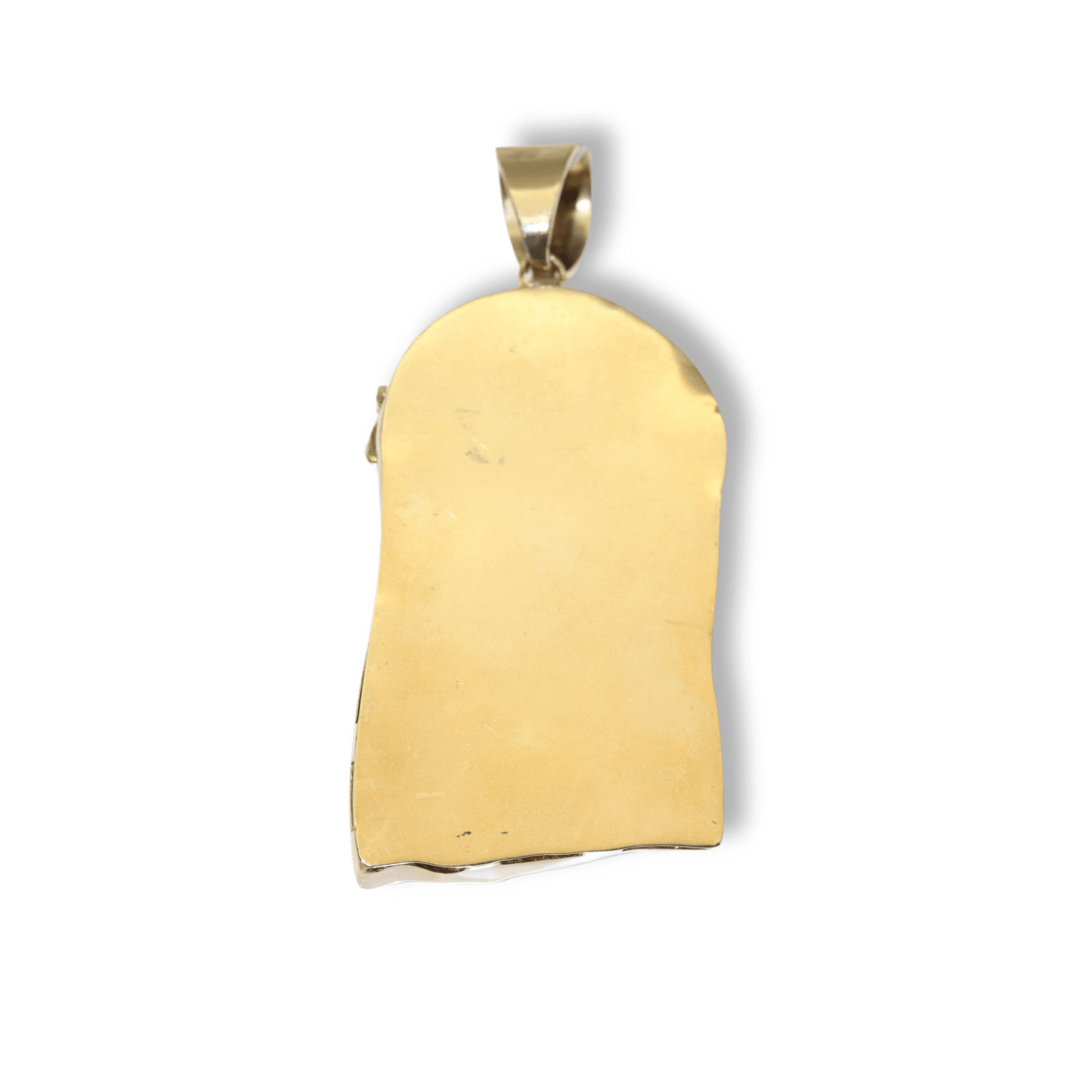 10K Yellow Gold 51G Diamond JP Pendant Back View