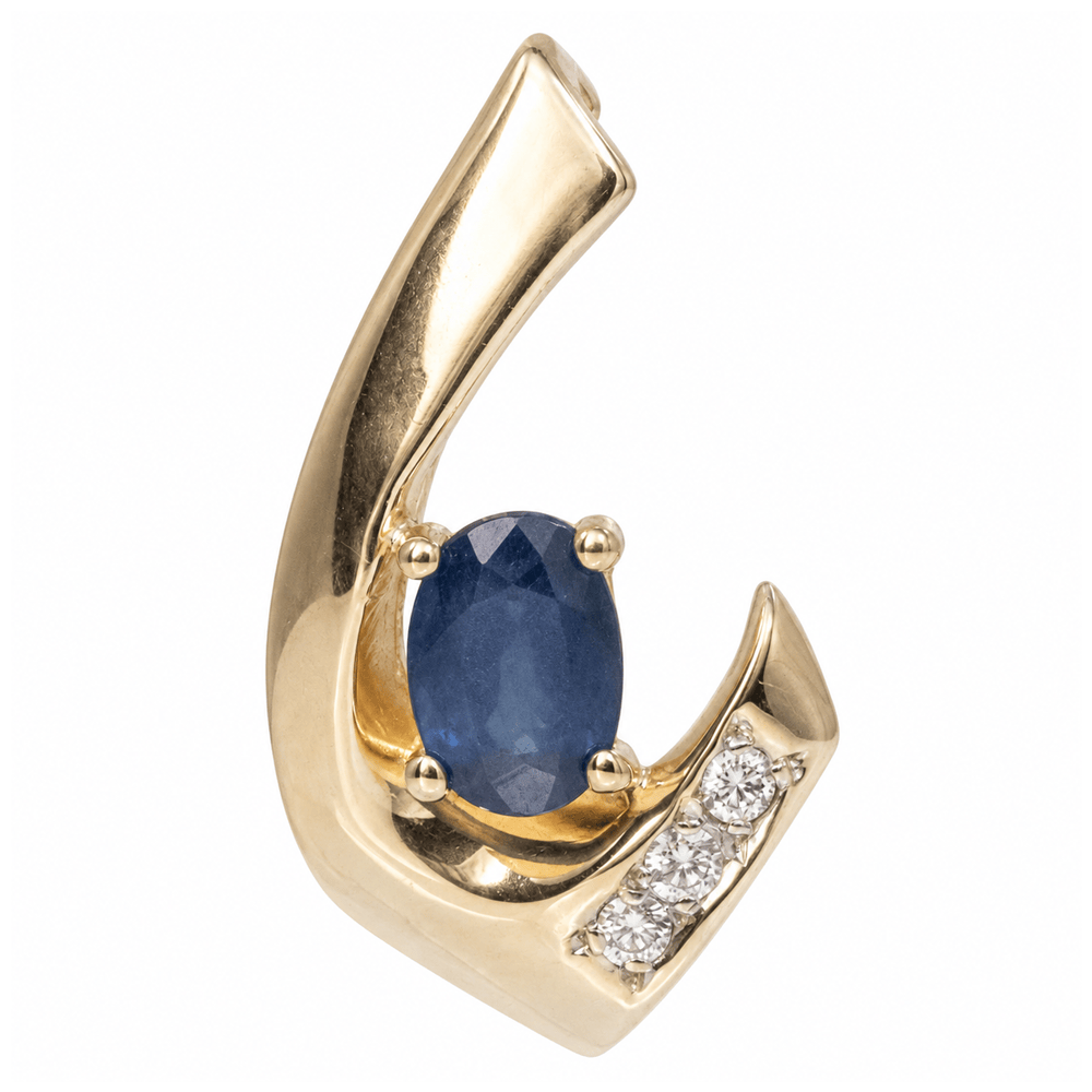 10K Yellow Gold Blue Gemstone & Diamond Pendant – 2.8g
Gold & Silver Pawn Shop