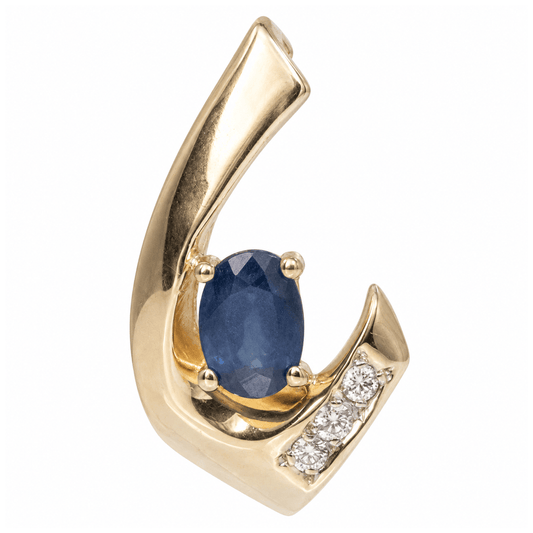 10K Yellow Gold Blue Gemstone & Diamond Pendant – 2.8g
Gold & Silver Pawn Shop