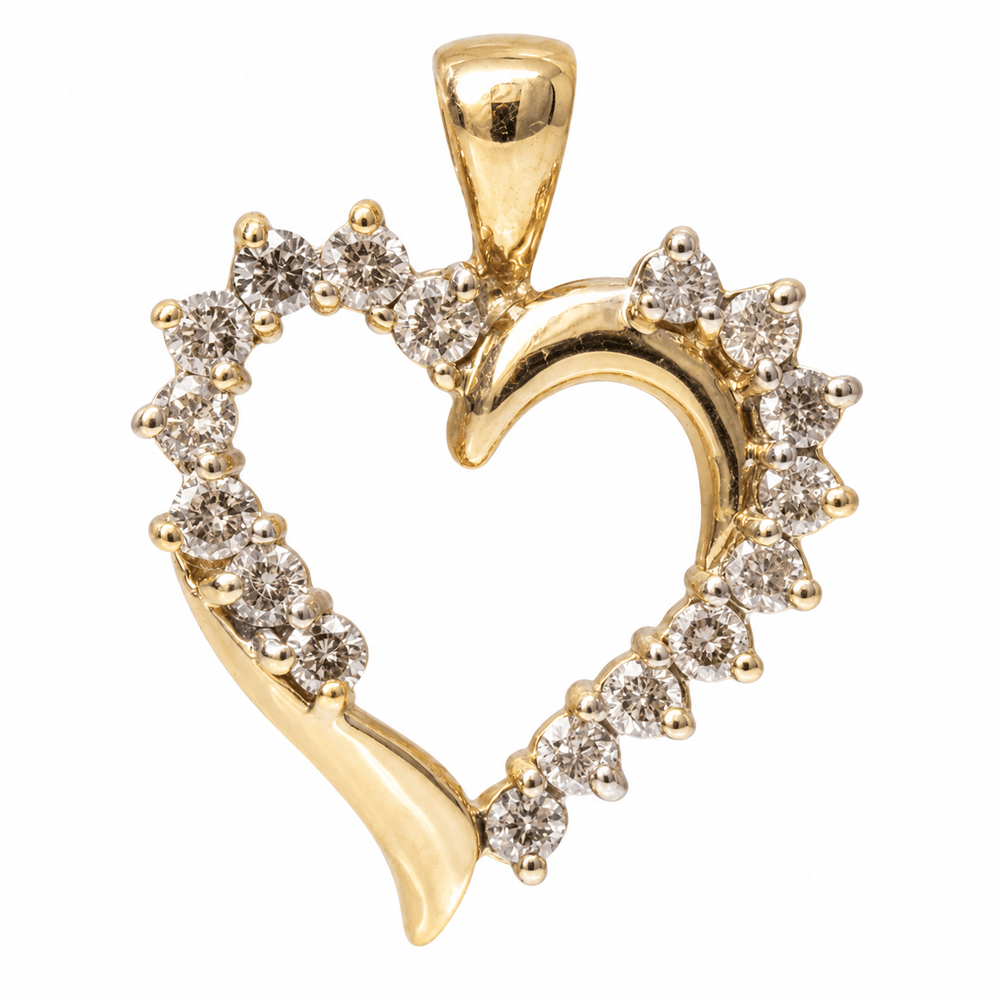 10K Yellow Gold Diamond Open Heart Pendant – 2.1G
Gold & Silver Pawn Shop