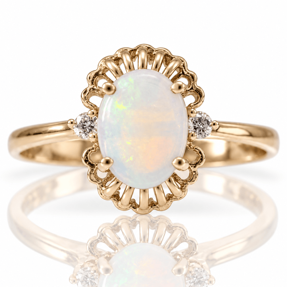 10K Yellow Gold Oval Opal & Diamond Accent Ring
Gold & Silver Pawn Shop