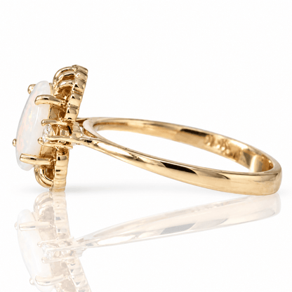 10K Yellow Gold Oval Opal & Diamond Accent Ring
Gold & Silver Pawn Shop