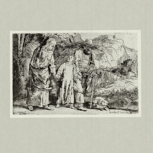 Rembrandt Van Rijn; Christ Returning form the Temple with his Parents Art G S Pawn