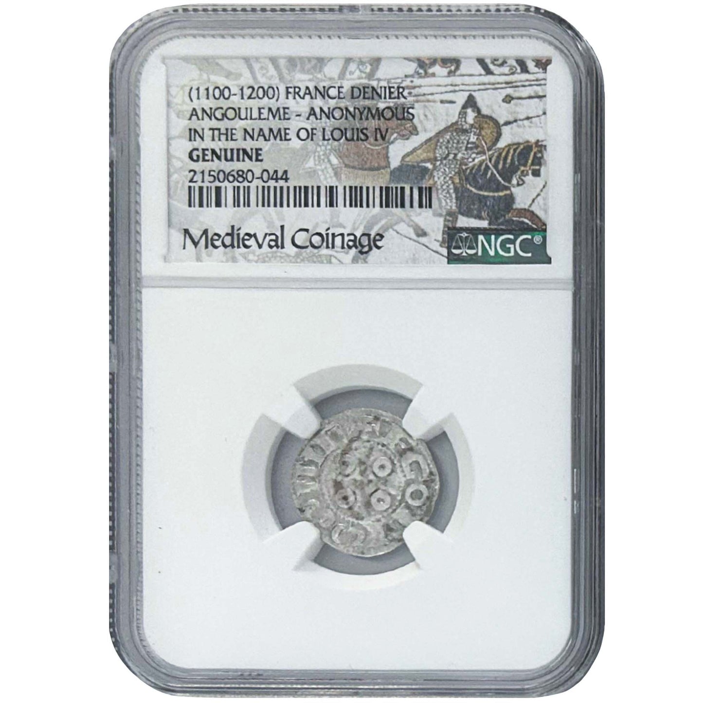 Medieval Coinage 1100-1200 France Denier NGC