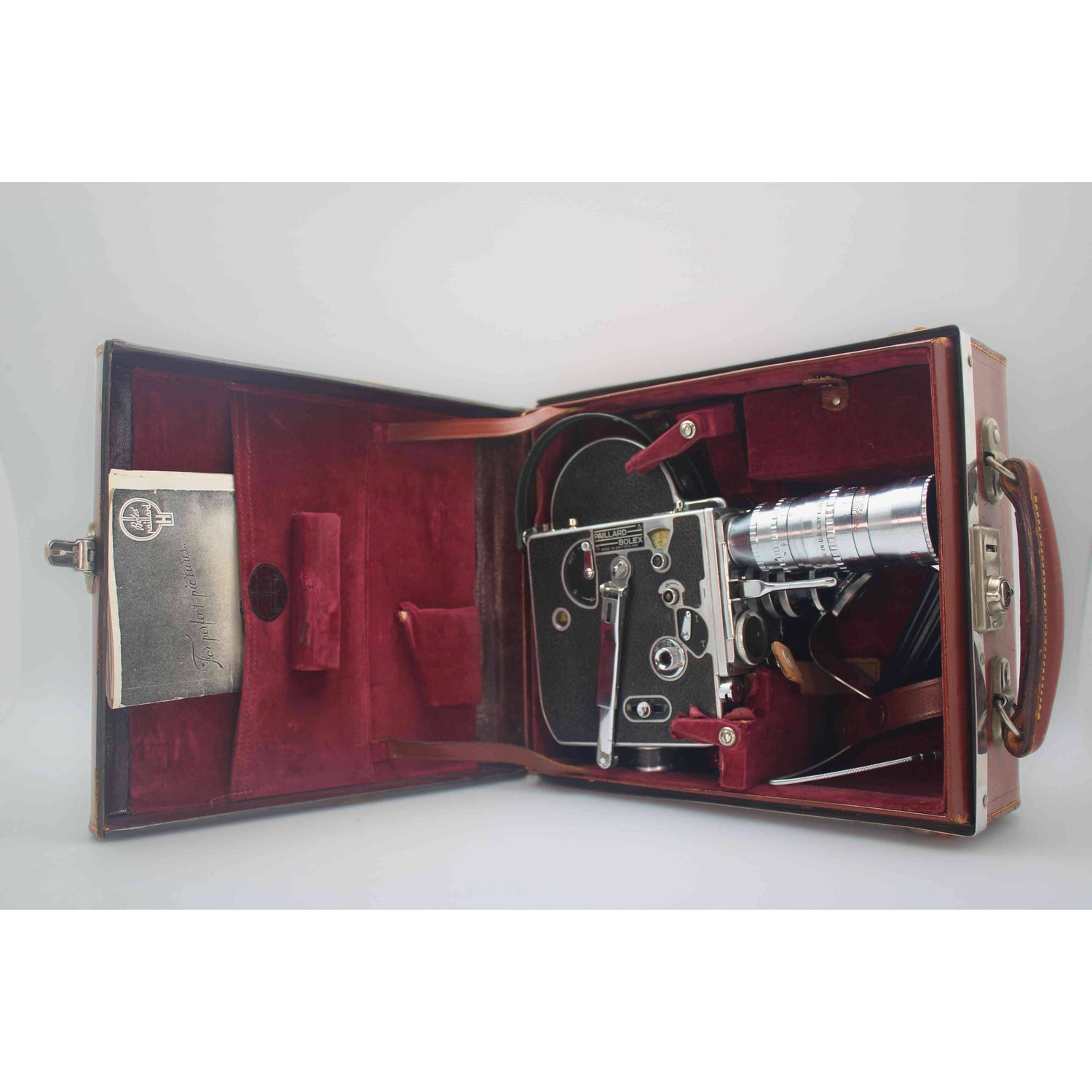 Antique Bolex 16MM Camera Open Case w/ Camera